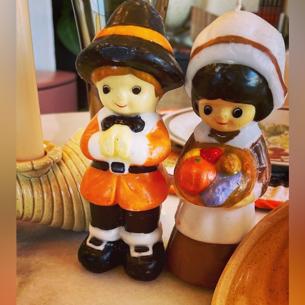 Vintage Pilgrim Candle Set